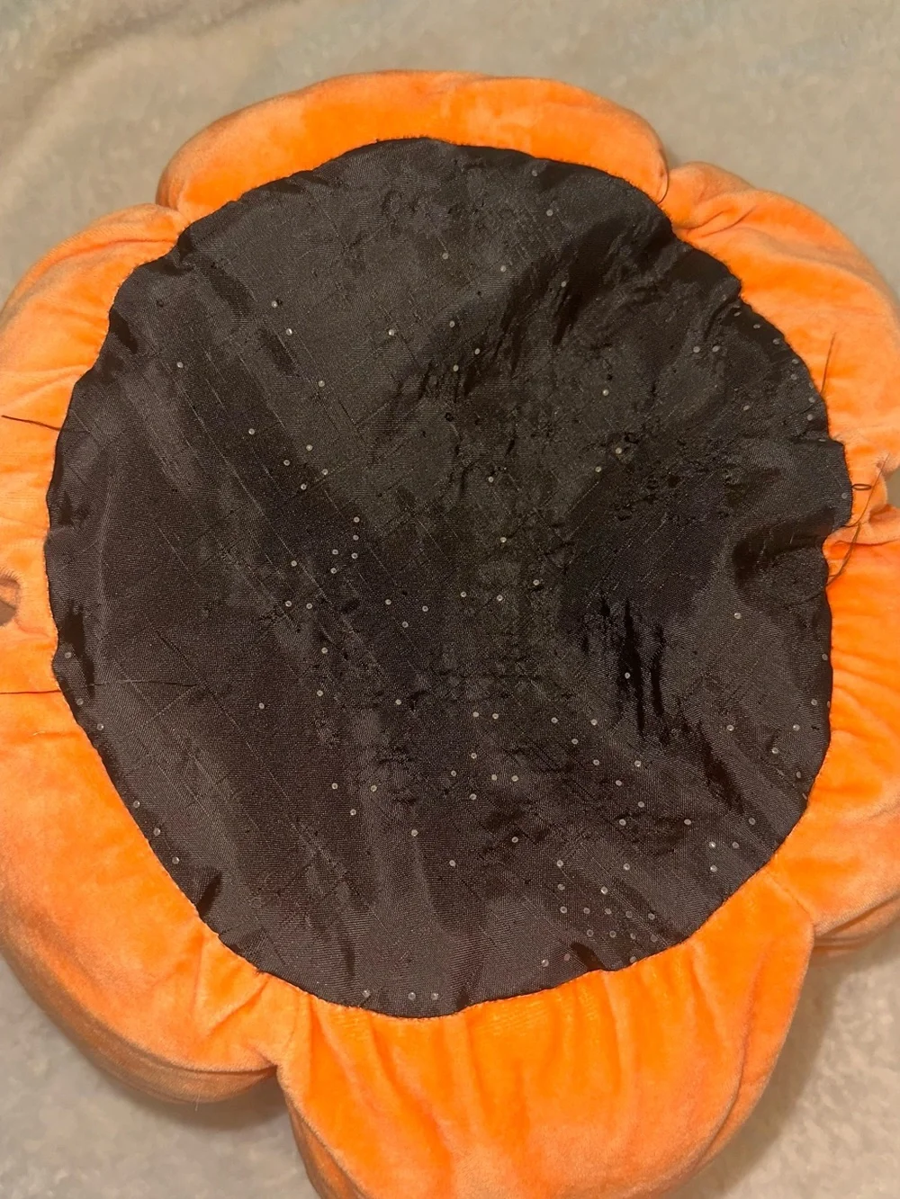 Plush Pumpkin Cat Hideout